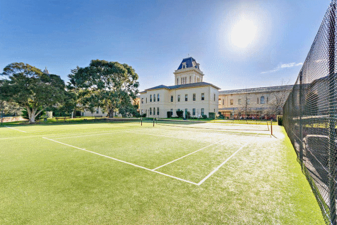 tennis courts